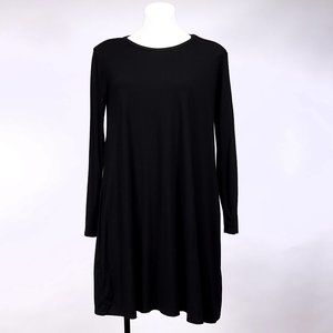 Piko 1988 Women's Long Sleeve Black Swing Dress